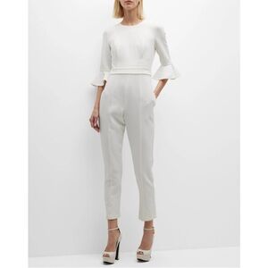 Black Halo White Jumpsuit